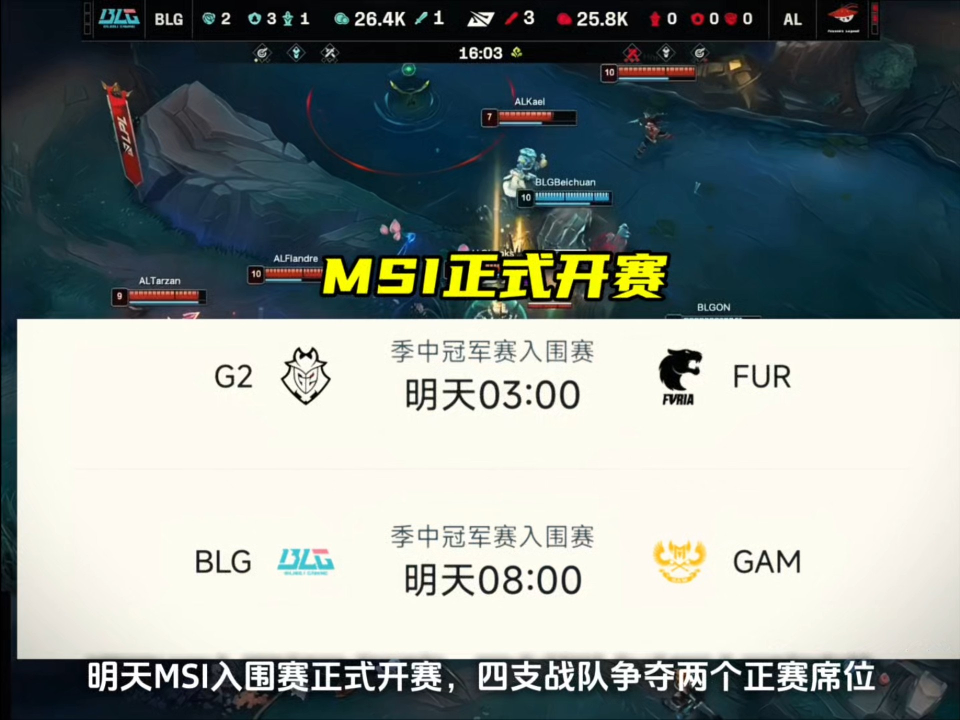 爱游戏体育-包含MSI淘汰赛抽签规则：如BLG和G2晋级，则AL和GEN确定同半区的词条